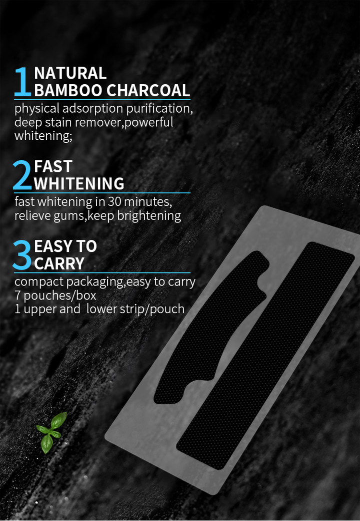 SmileKit™ PAP+ Charcoal Whitening Strips