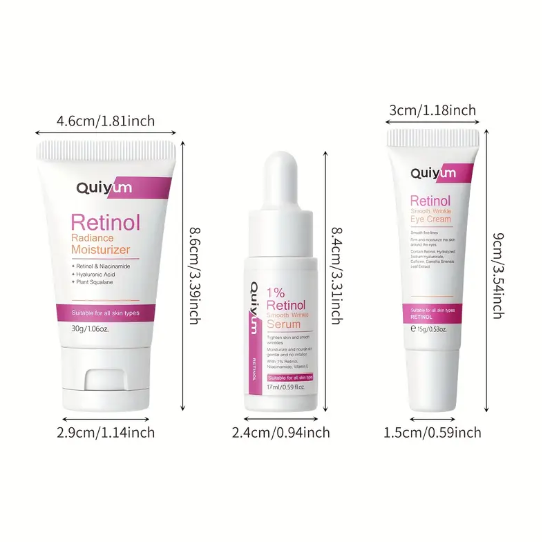 Quiyum Retinol Smooth Wrinkle Skincare Set