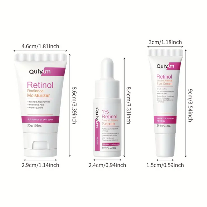Quiyum Retinol Smooth Wrinkle Skincare Set